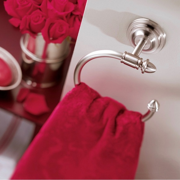 Stockton Brushed Nickel Towel Ring made by Moen - Picture 2 of 6